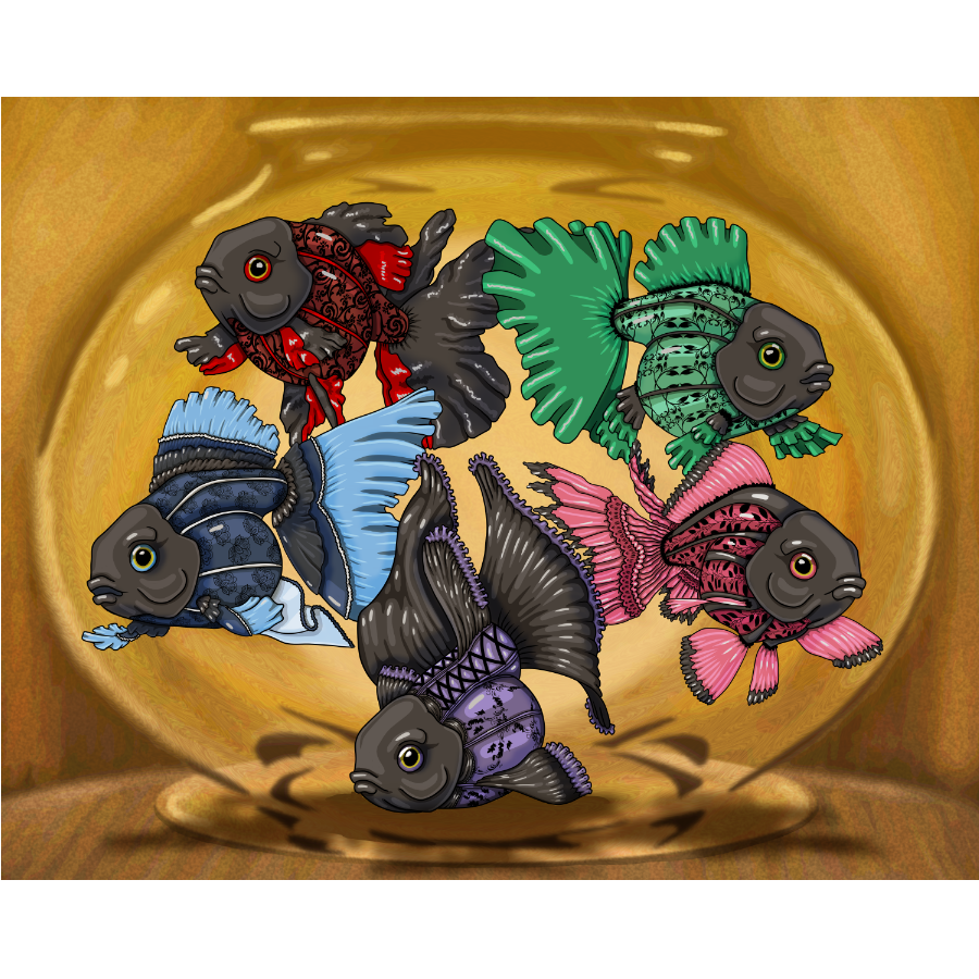 Linen Burlesque Goldfish