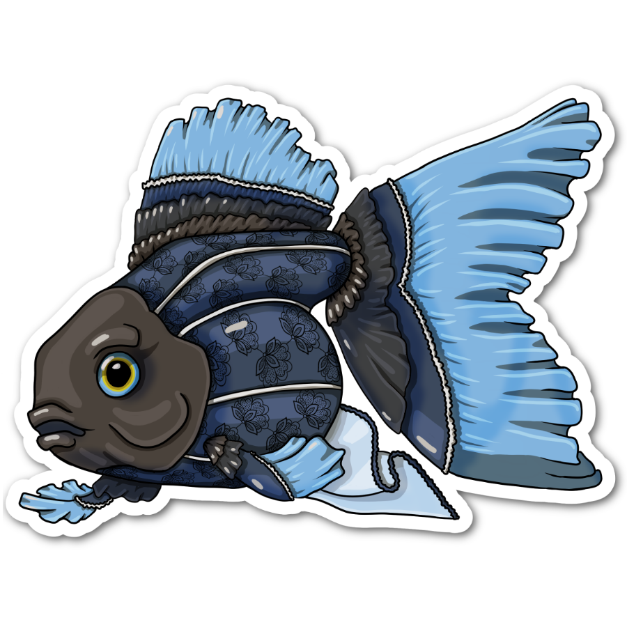 Bundle Burlesque Goldfish Stickers And Print