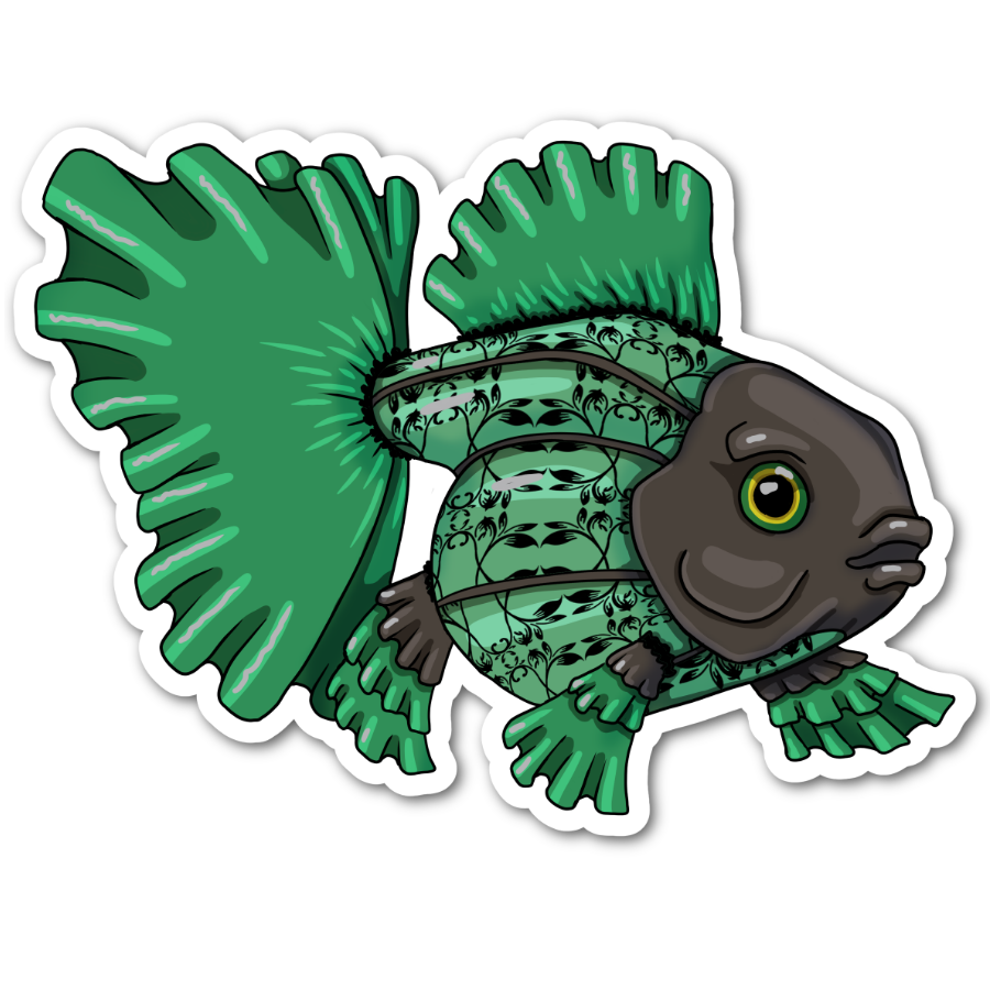 Bundle Burlesque Goldfish Stickers And Print