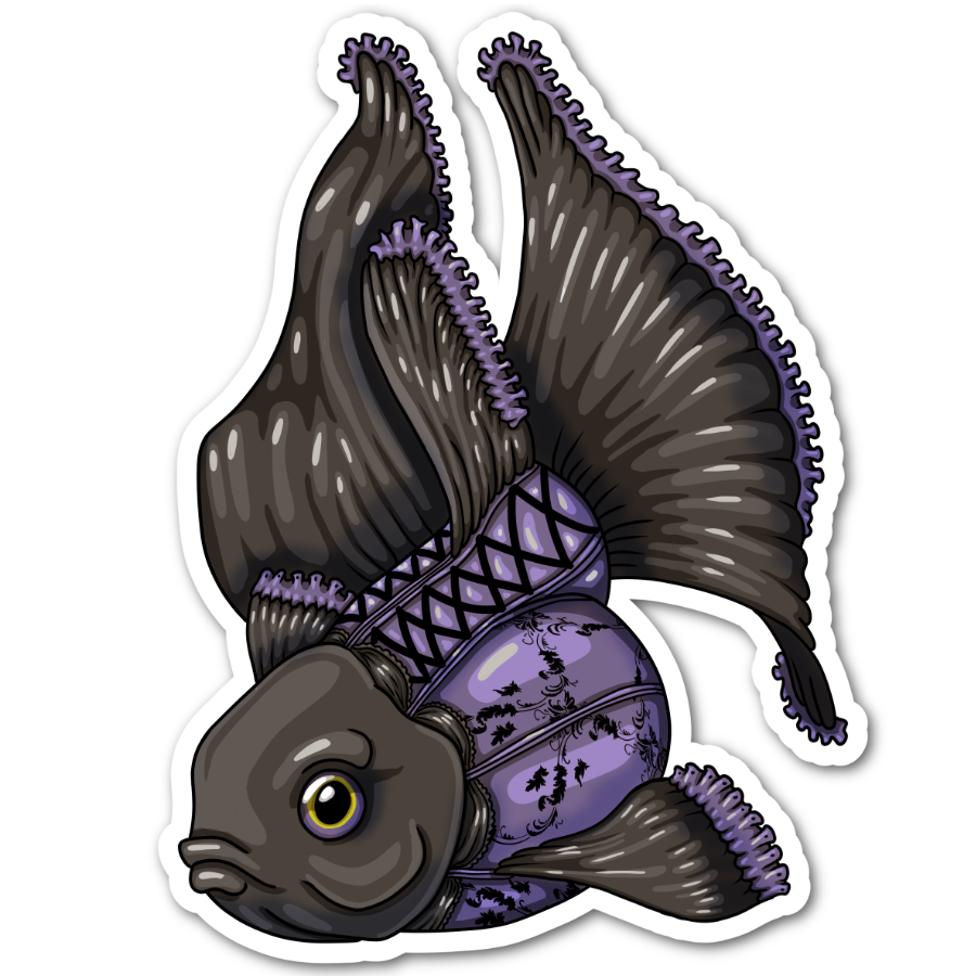 Bundle Burlesque Goldfish Stickers And Print