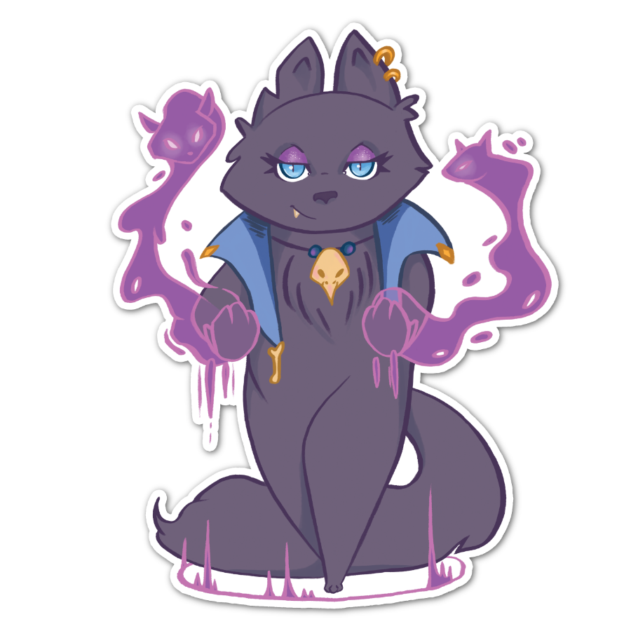 Sticker Necromancer 3"