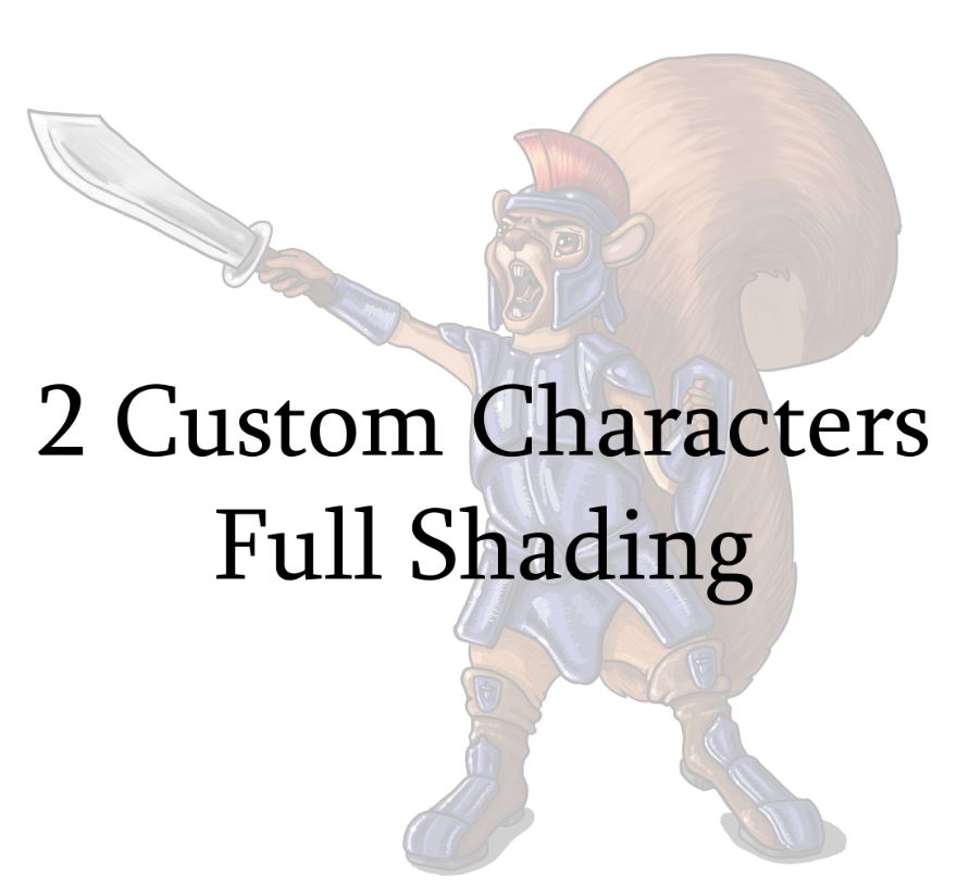 Custom Art: 2 Characters Full Shading