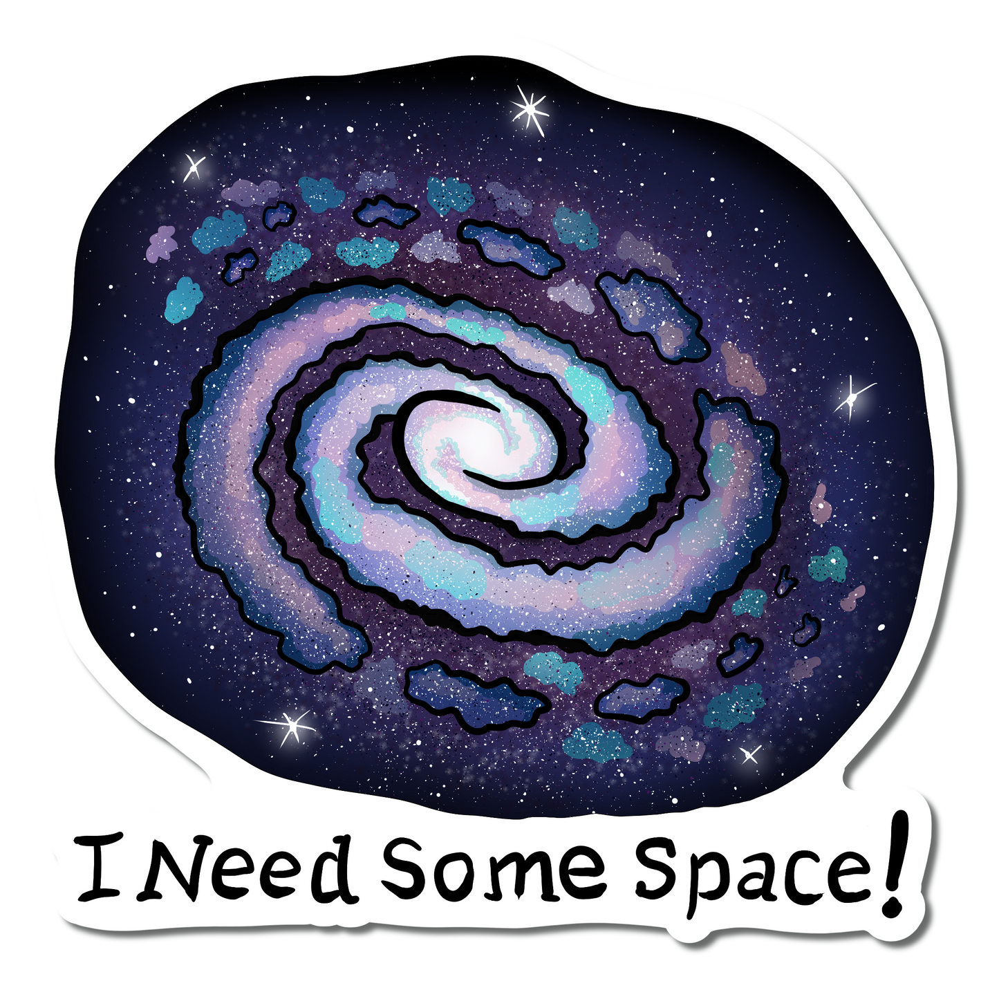 Sticker I Need Some Space 3"
