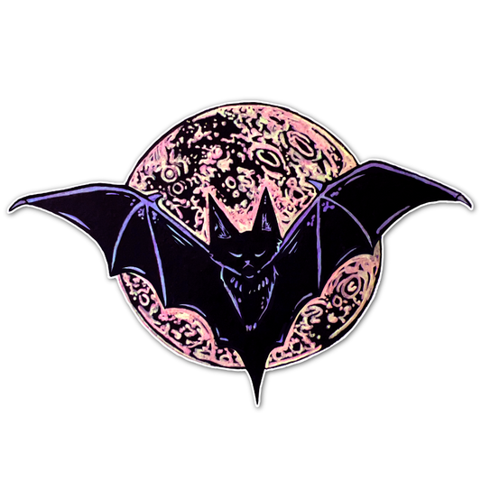 Sticker Bat Moon 3"