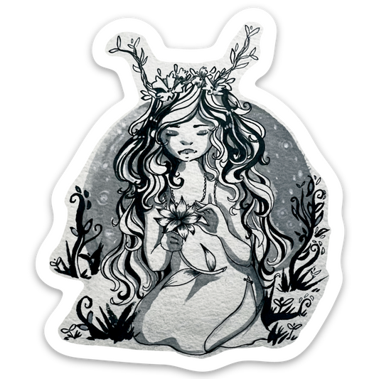 Sticker Deer Girl 3"