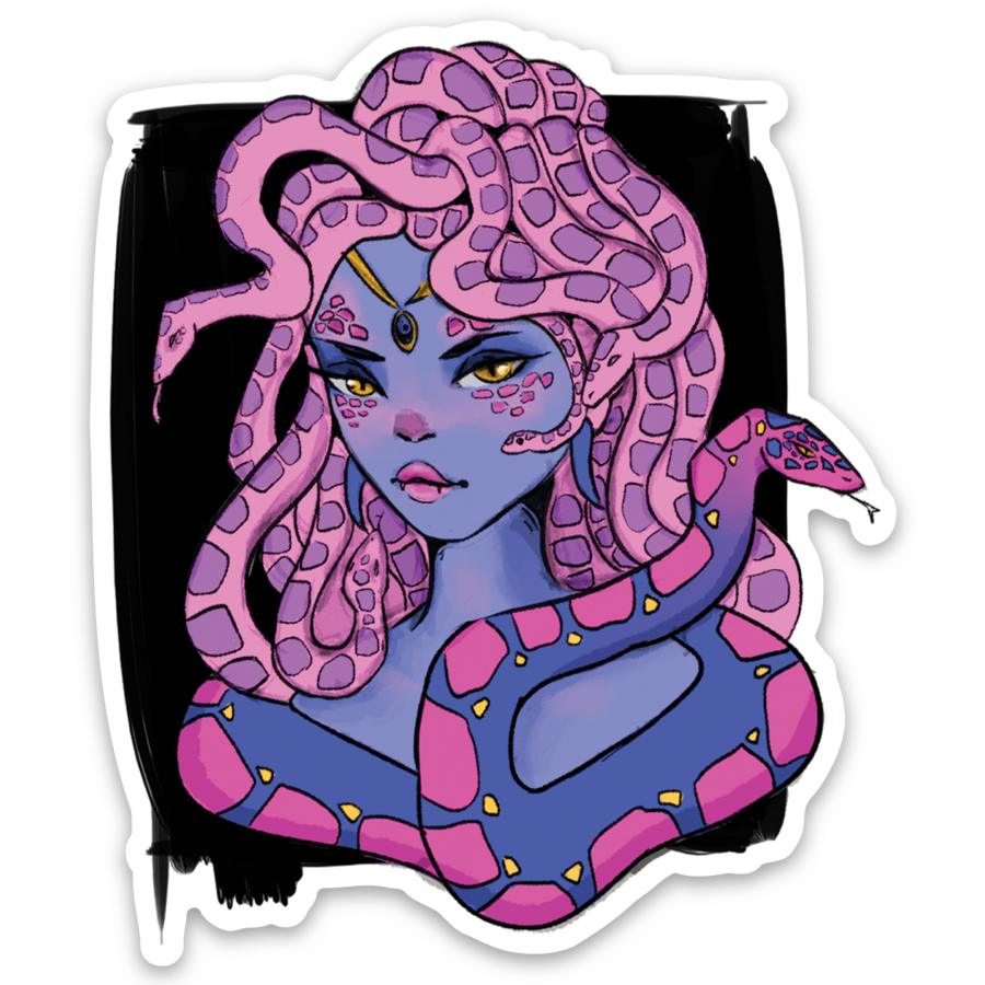 Sticker Sassy Gorgon 3"