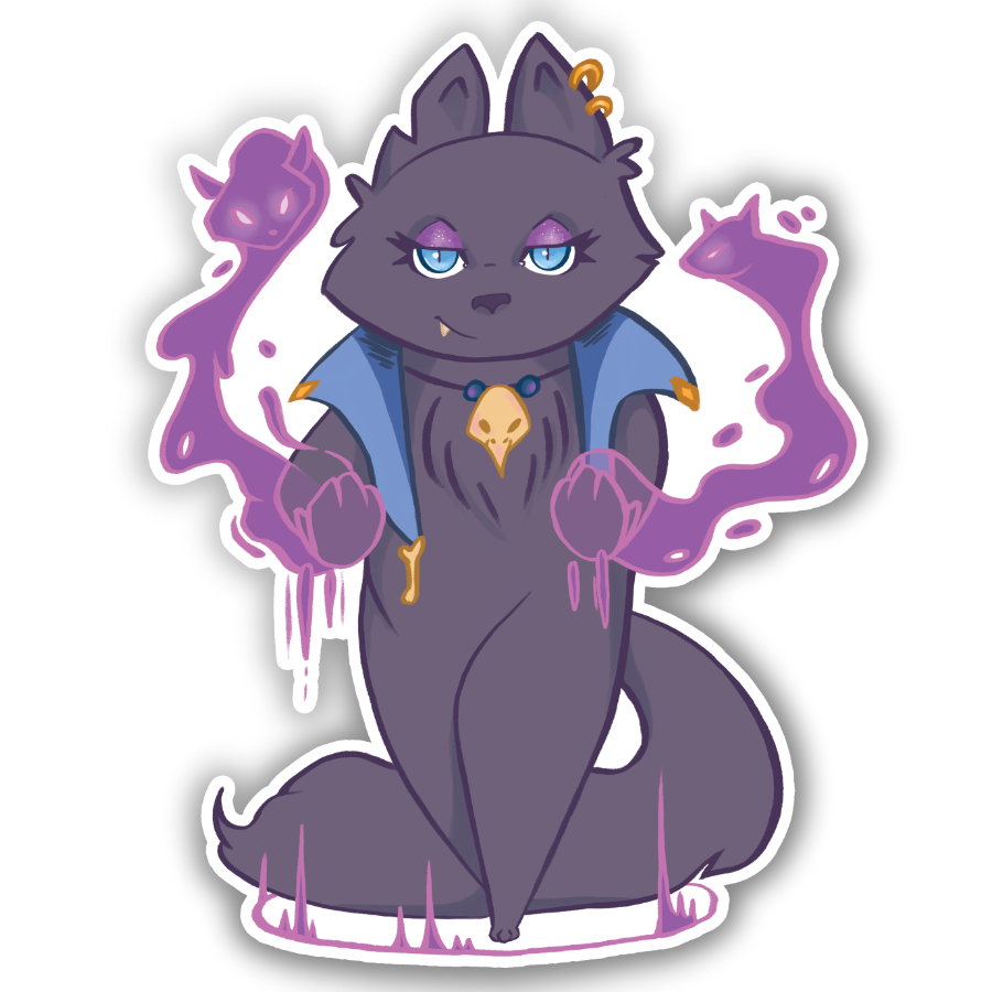 Sticker Necromancer 3"