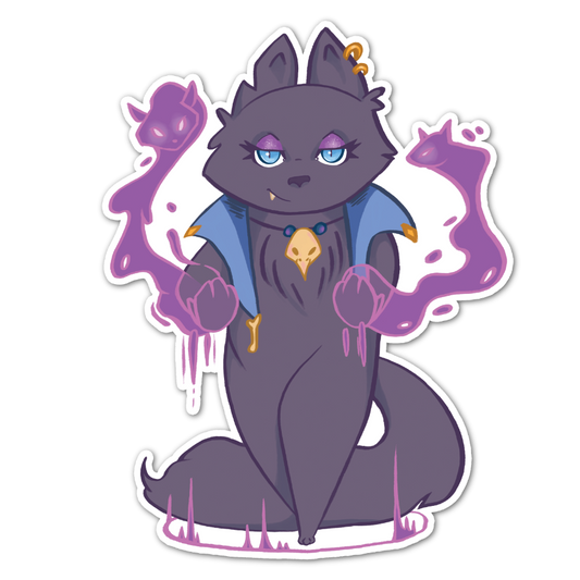 Sticker Necromancer 3"