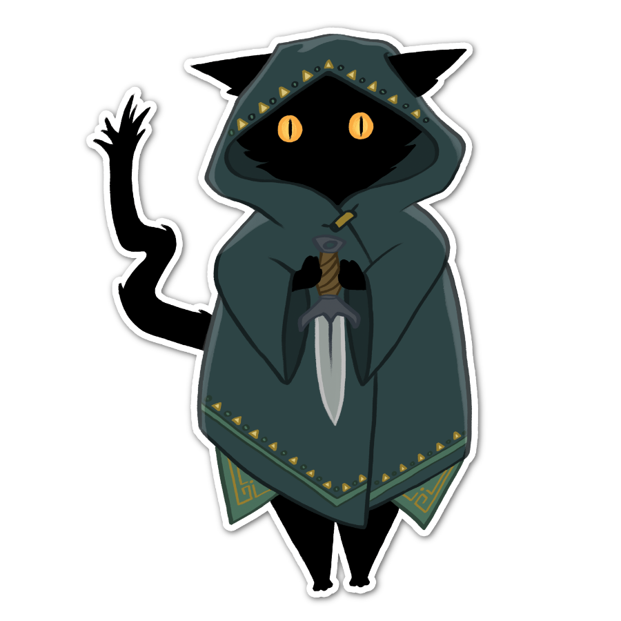 Sticker Rogue Cat 3"