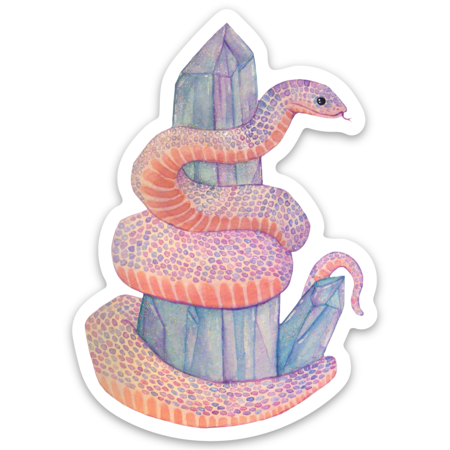 Sticker Crystal Snake 3"